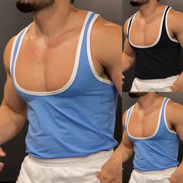 Men's shaped Sports Training Multicolor Vest